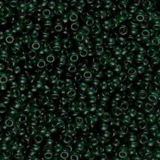 Miyuki rocailles Perlen 11/0 - Transparent dark emerald 11-156